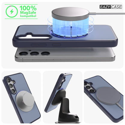 Samsung Galaxy S24 Bumper Hülle mit drehbarem Ring und MagSafe Funktion 