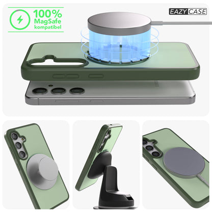 Samsung Galaxy S24 Bumper Hülle mit drehbarem Ring und MagSafe Funktion 