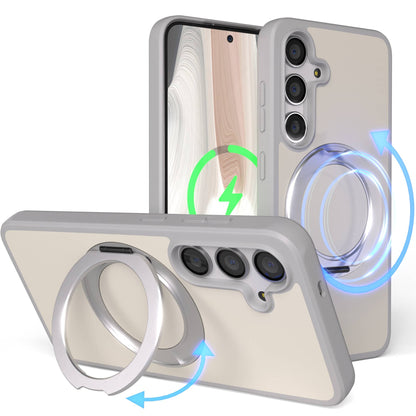 Samsung Galaxy S24 Bumper Hülle mit drehbarem Ring und MagSafe Funktion 