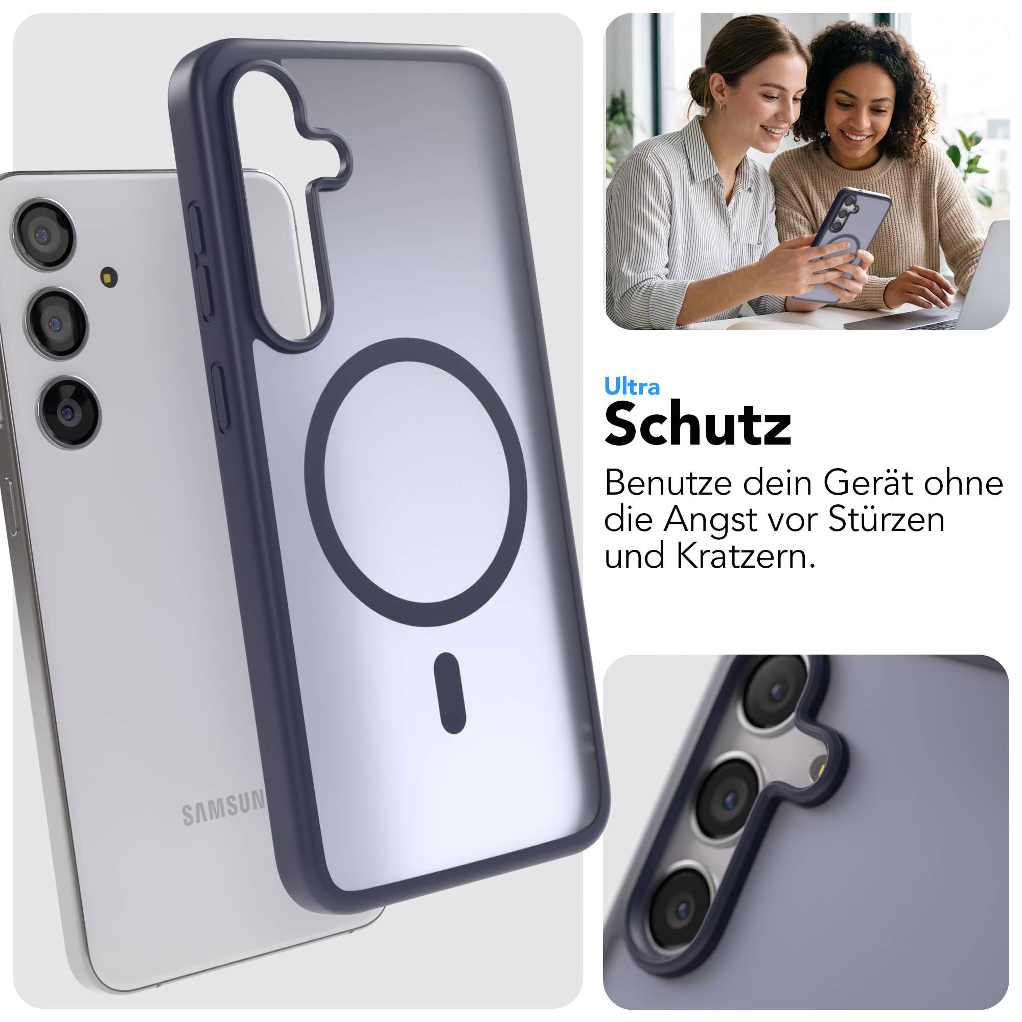 Samsung Galaxy S24 Plus Outdoor Bumper Hülle mit MagSafe Magnetring 