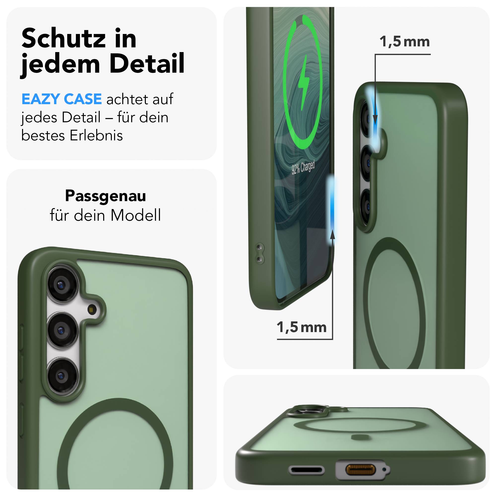 Samsung Galaxy S24 Plus Outdoor Bumper Hülle mit MagSafe Magnetring 