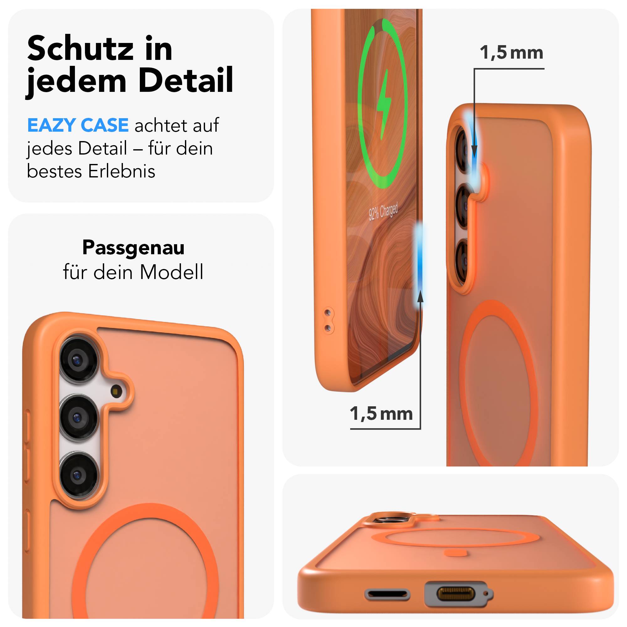 Samsung Galaxy S24 Plus Outdoor Bumper Hülle mit MagSafe Magnetring 