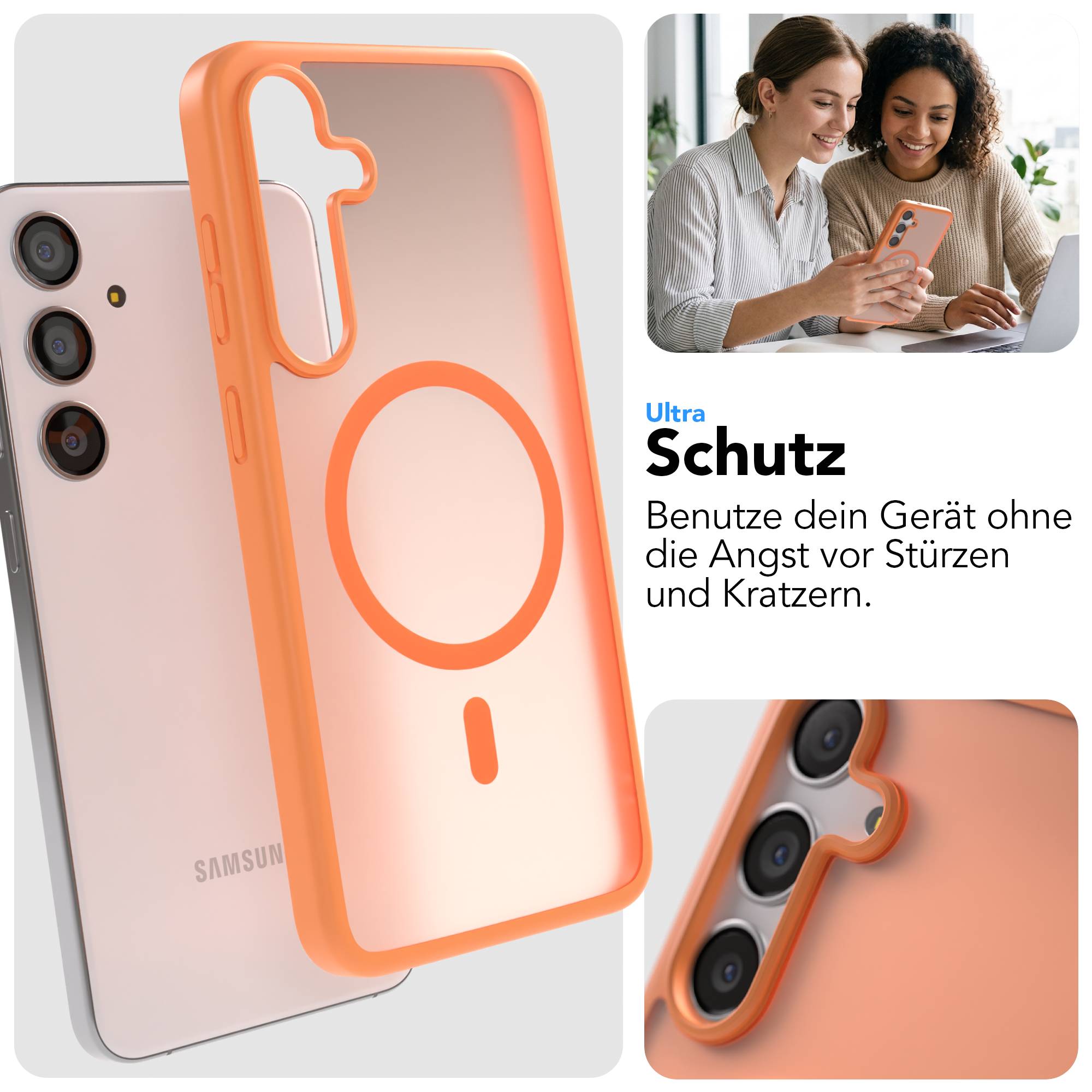 Samsung Galaxy S24 Plus Outdoor Bumper Hülle mit MagSafe Magnetring 