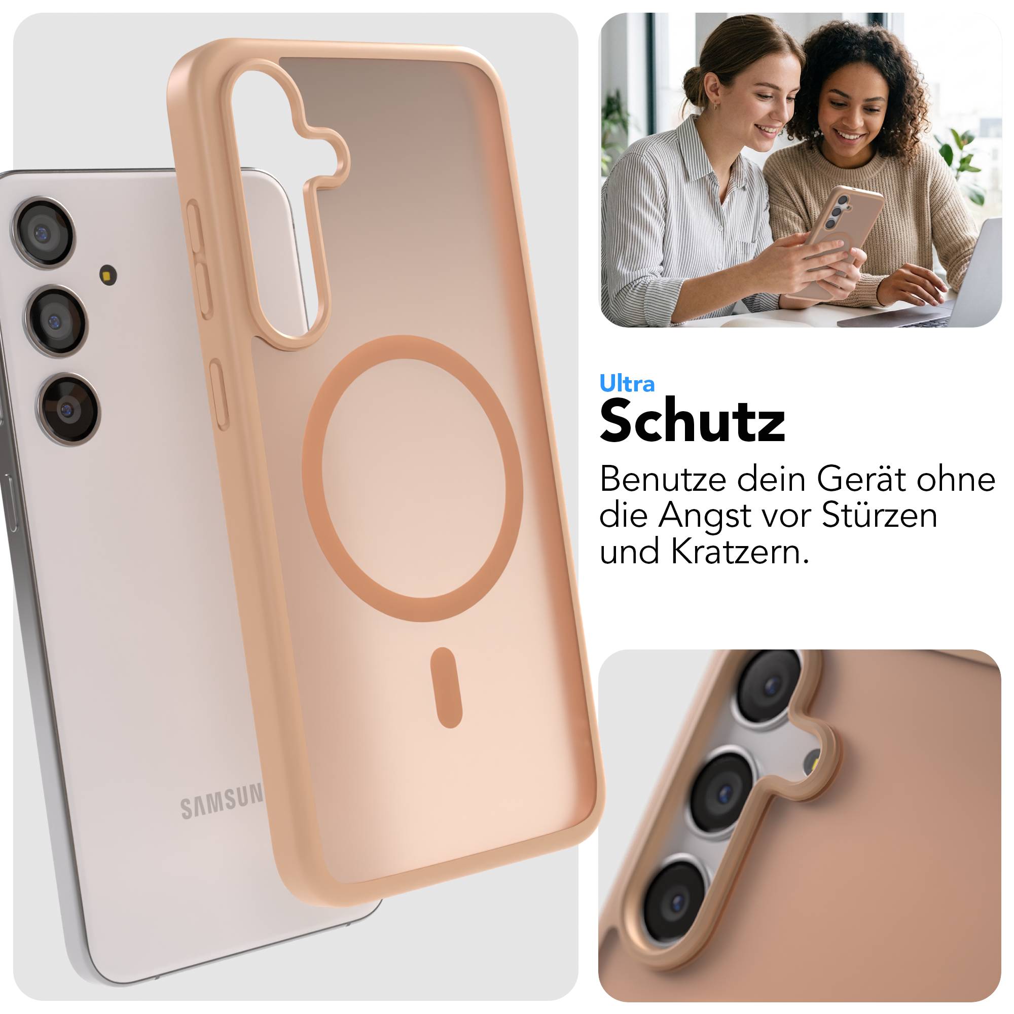 Samsung Galaxy S24 Plus Outdoor Bumper Hülle mit MagSafe Magnetring 
