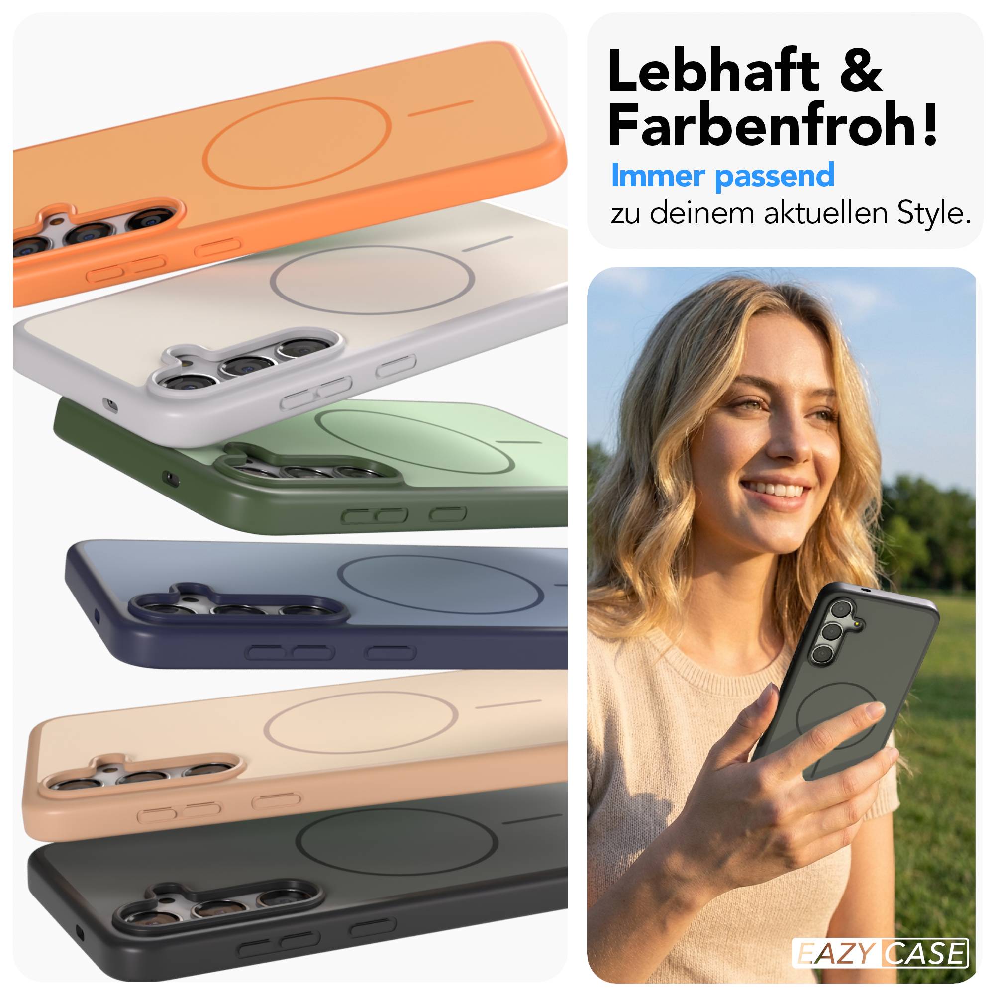 Samsung Galaxy S24 Plus Bumper Hülle mit MagSafe Magnetring 