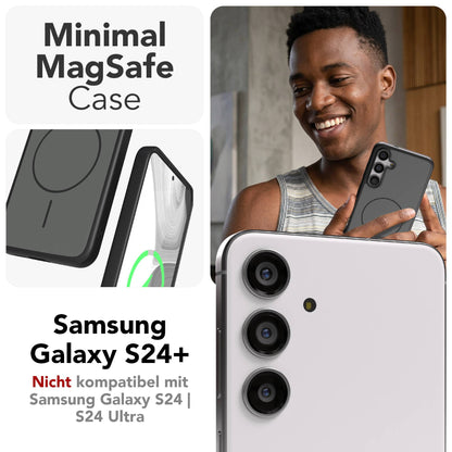 Samsung Galaxy S24 Plus Bumper Hülle mit MagSafe Magnetring 