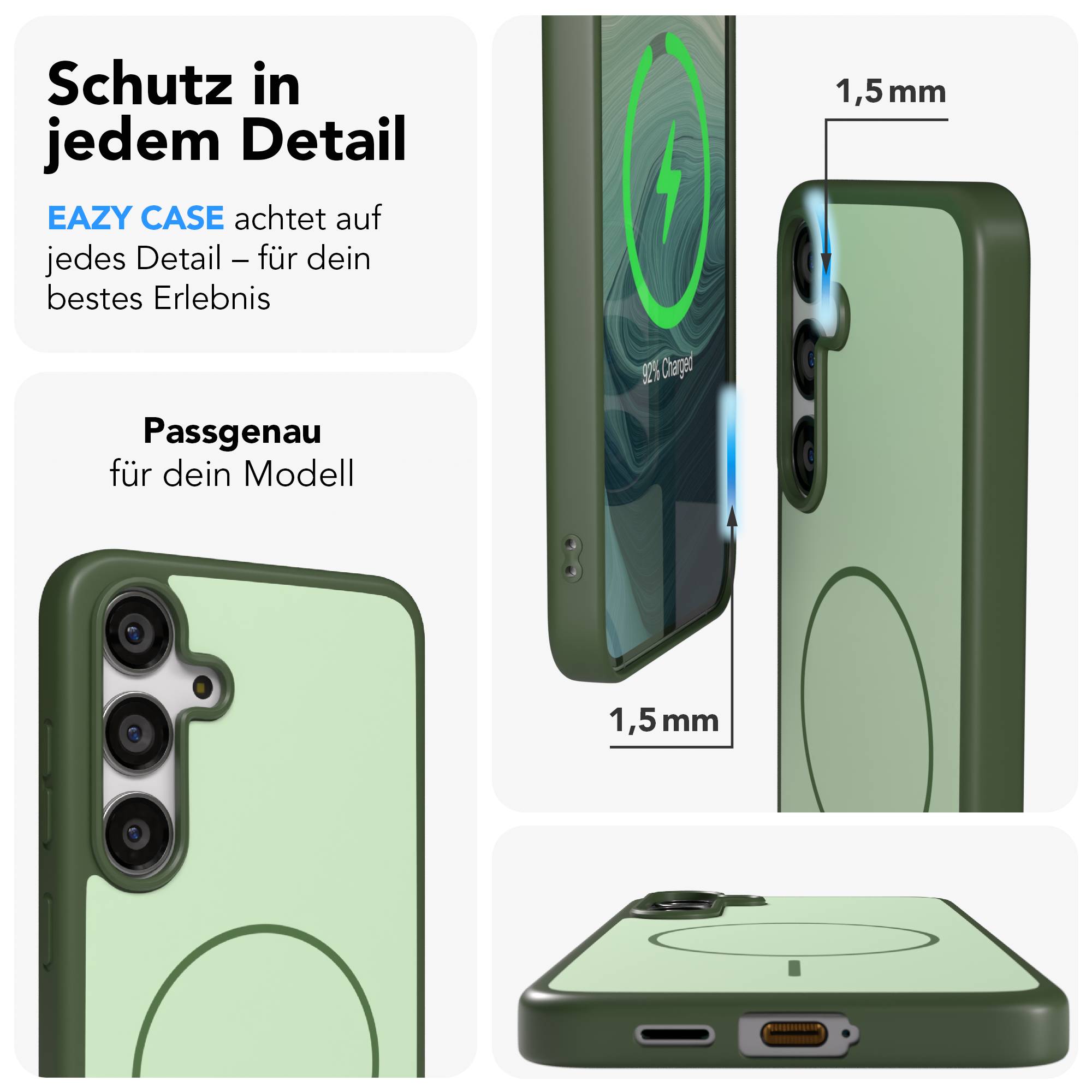 Samsung Galaxy S24 Plus Bumper Hülle mit MagSafe Magnetring 