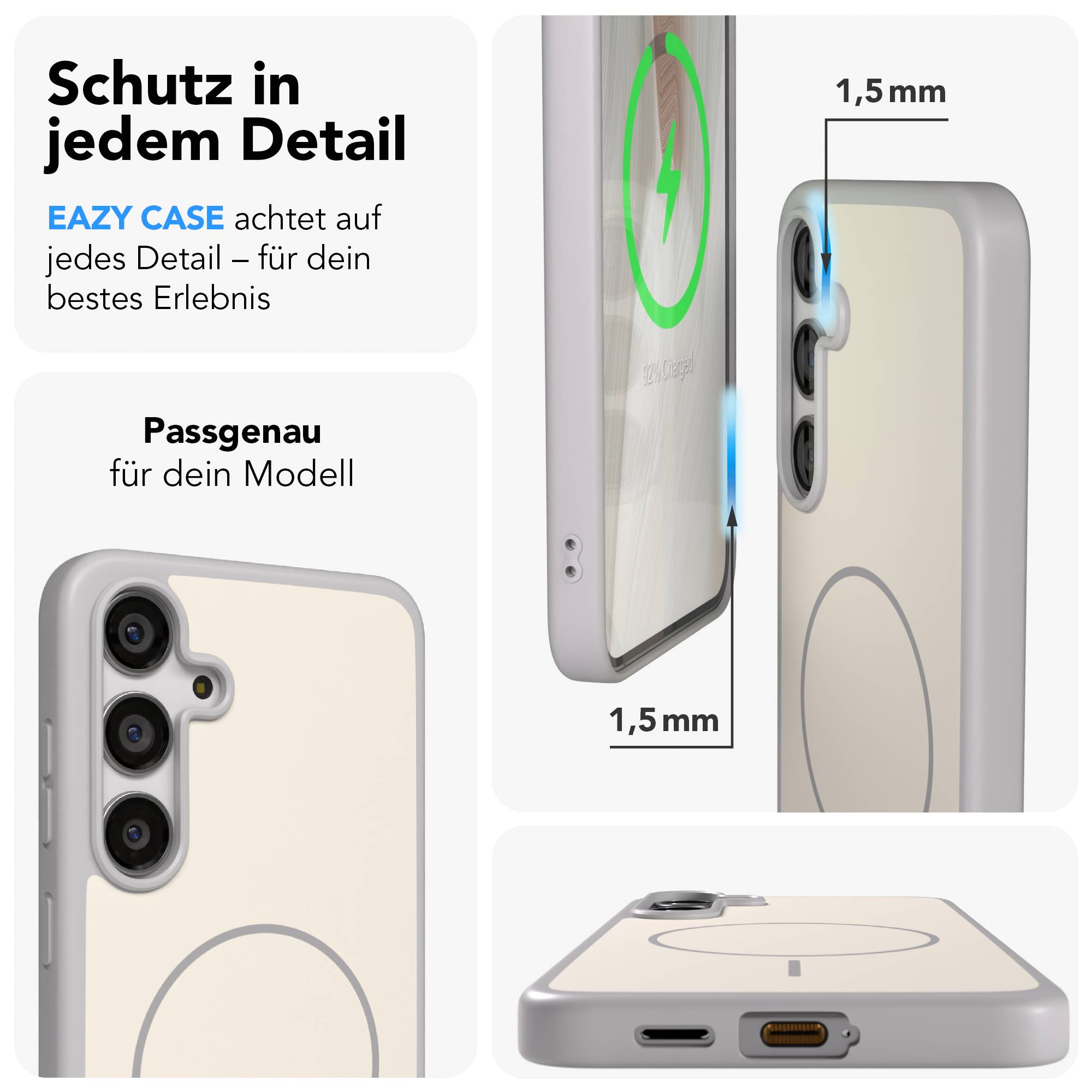 Samsung Galaxy S24 Plus Bumper Hülle mit MagSafe Magnetring 
