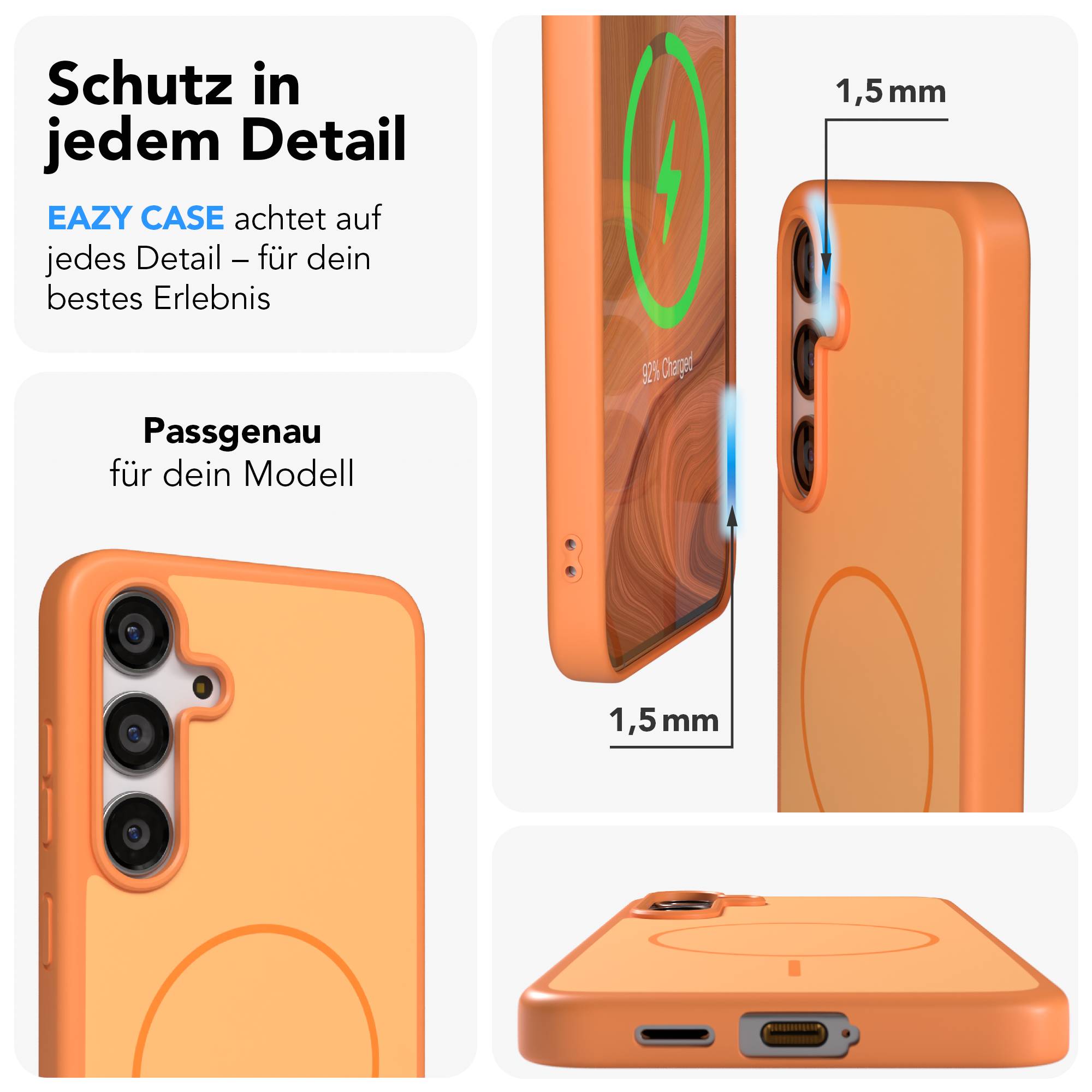 Samsung Galaxy S24 Plus Bumper Hülle mit MagSafe Magnetring 