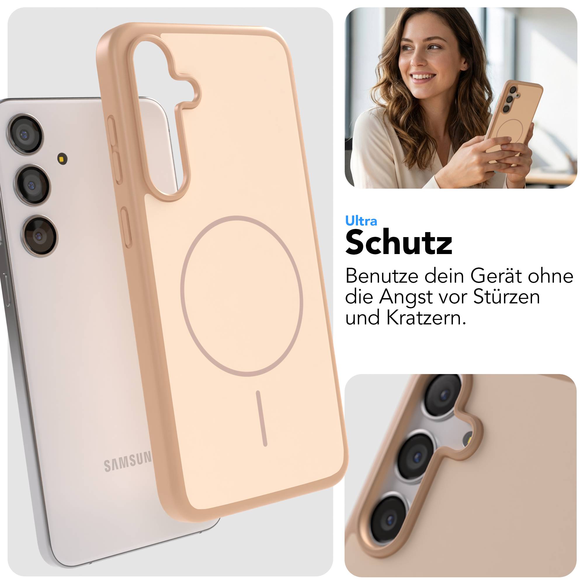 Samsung Galaxy S24 Plus Bumper Hülle mit MagSafe Magnetring 