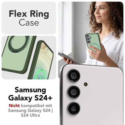 Samsung Galaxy S24 Plus Bumper Hülle mit MagSafe und drehbarem Ring 