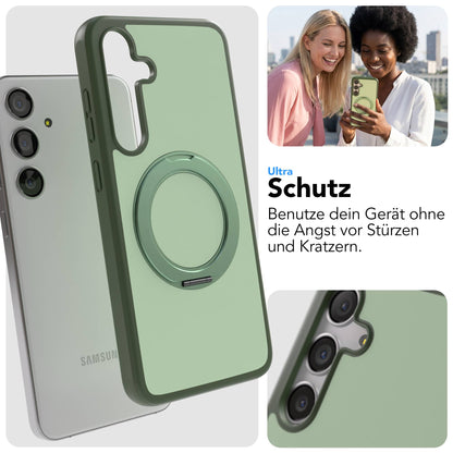 Samsung Galaxy S24 Plus Bumper Hülle mit MagSafe und drehbarem Ring 