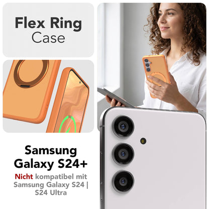 Samsung Galaxy S24 Plus Bumper Hülle mit MagSafe und drehbarem Ring 