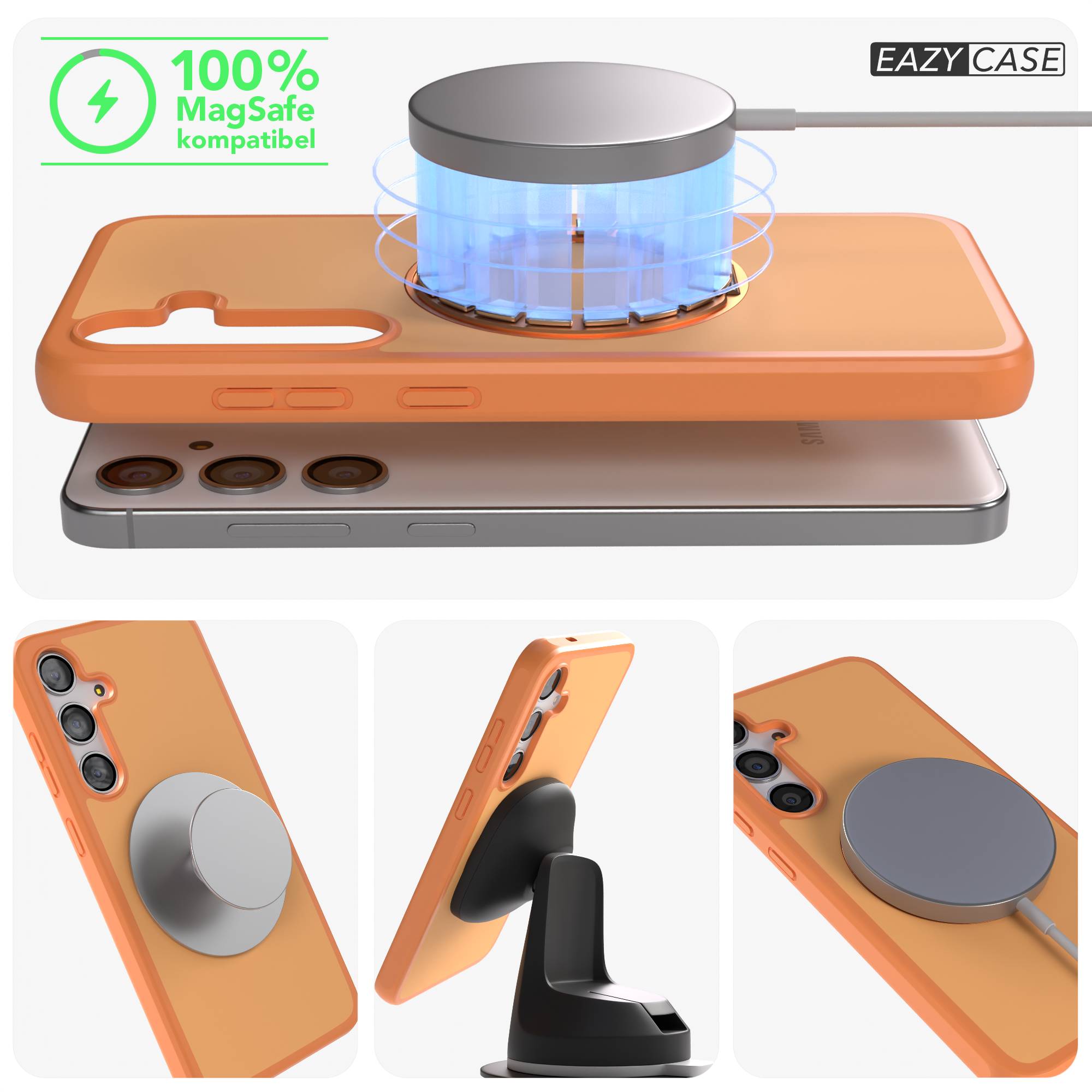Samsung Galaxy S24 Plus Bumper Hülle mit MagSafe und drehbarem Ring 