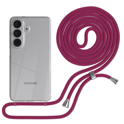 Samsung Galaxy S26 transparente Handykette mit verstellbarer Kordel TPU Hülle 