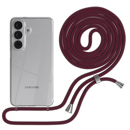Samsung Galaxy S26 transparente Handykette mit verstellbarer Kordel TPU Hülle 