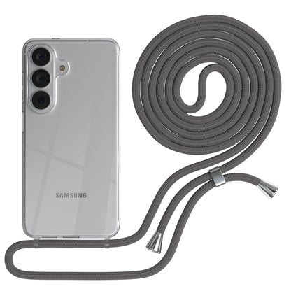 Samsung Galaxy S26 transparente Handykette mit verstellbarer Kordel TPU Hülle 