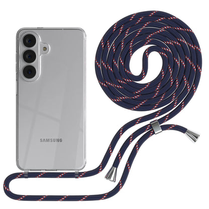 Samsung Galaxy S26 transparente Handykette mit verstellbarer Kordel TPU Hülle 