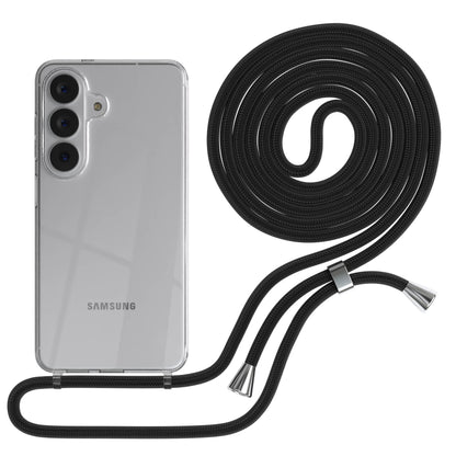 Samsung Galaxy S26 transparente Handykette mit verstellbarer Kordel TPU Hülle 