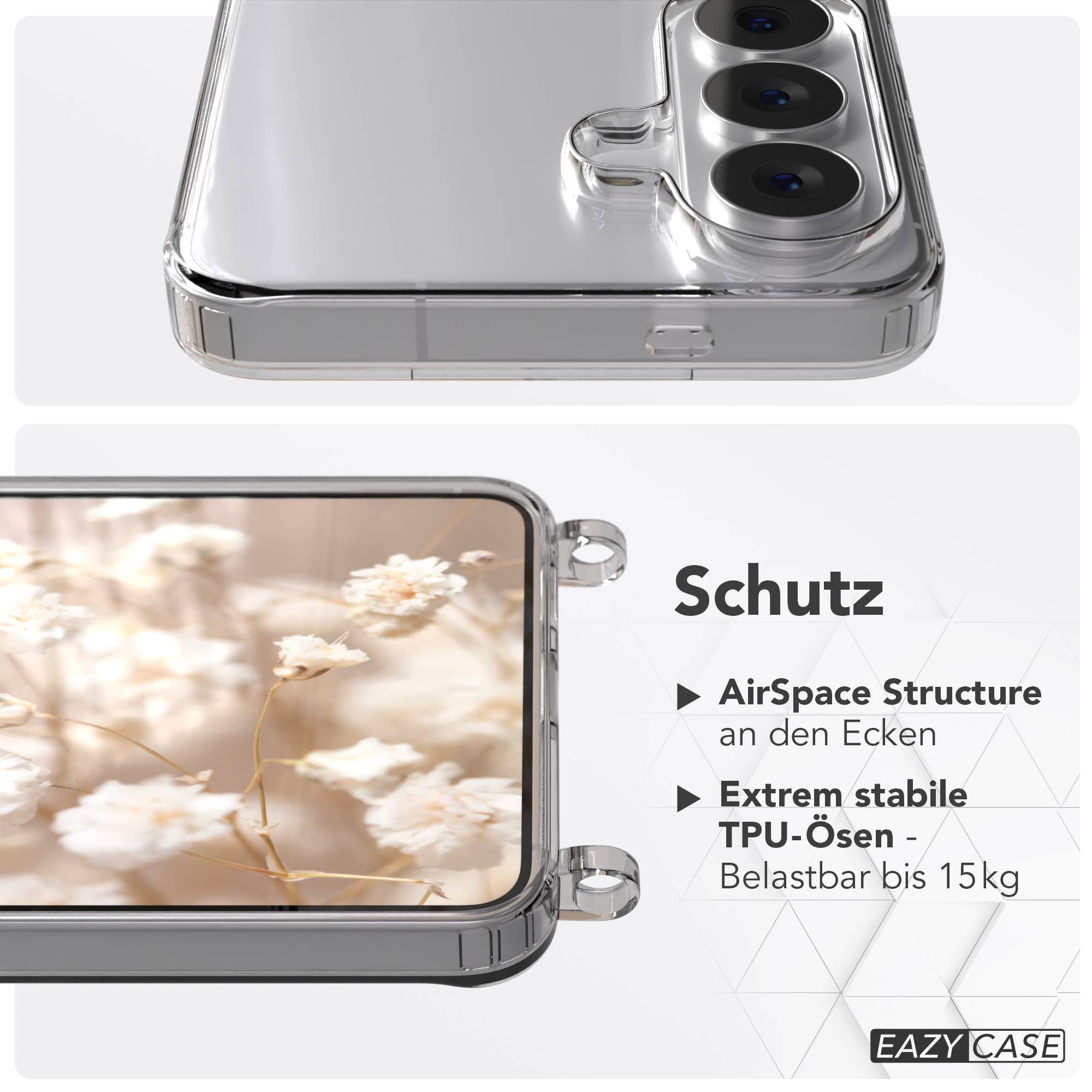 Samsung Galaxy S26 transparente Handykette mit verstellbarer Kordel TPU Hülle 