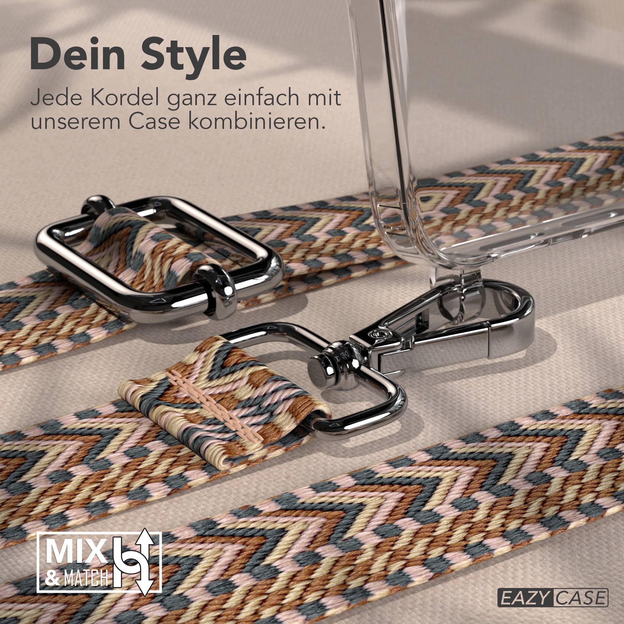Samsung Galaxy S26 Handykette mit verstellbarem Boho Band Umhängegurt 