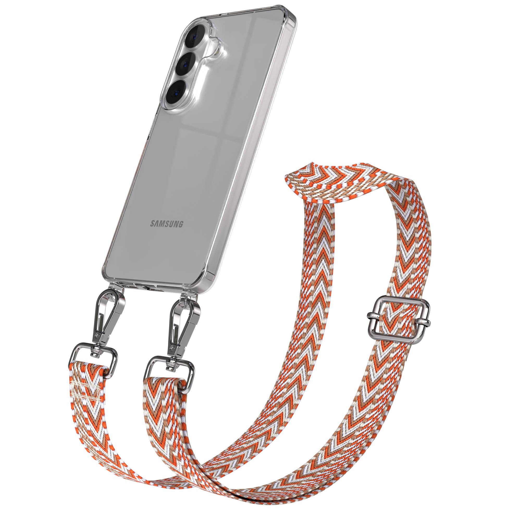 Samsung Galaxy S26 Handykette mit verstellbarem Boho Band Umhängegurt 