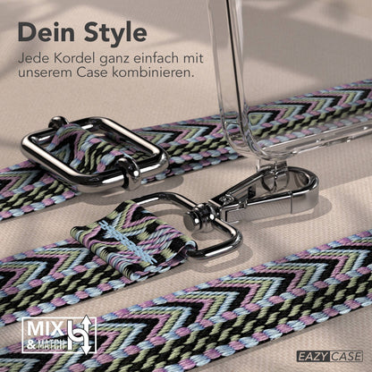 Samsung Galaxy S26 Handykette mit verstellbarem Boho Band Umhängegurt 