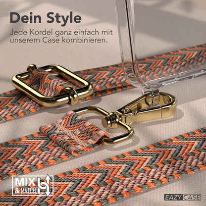 Samsung Galaxy S26 Handykette mit verstellbarem Boho Band Umhängegurt 
