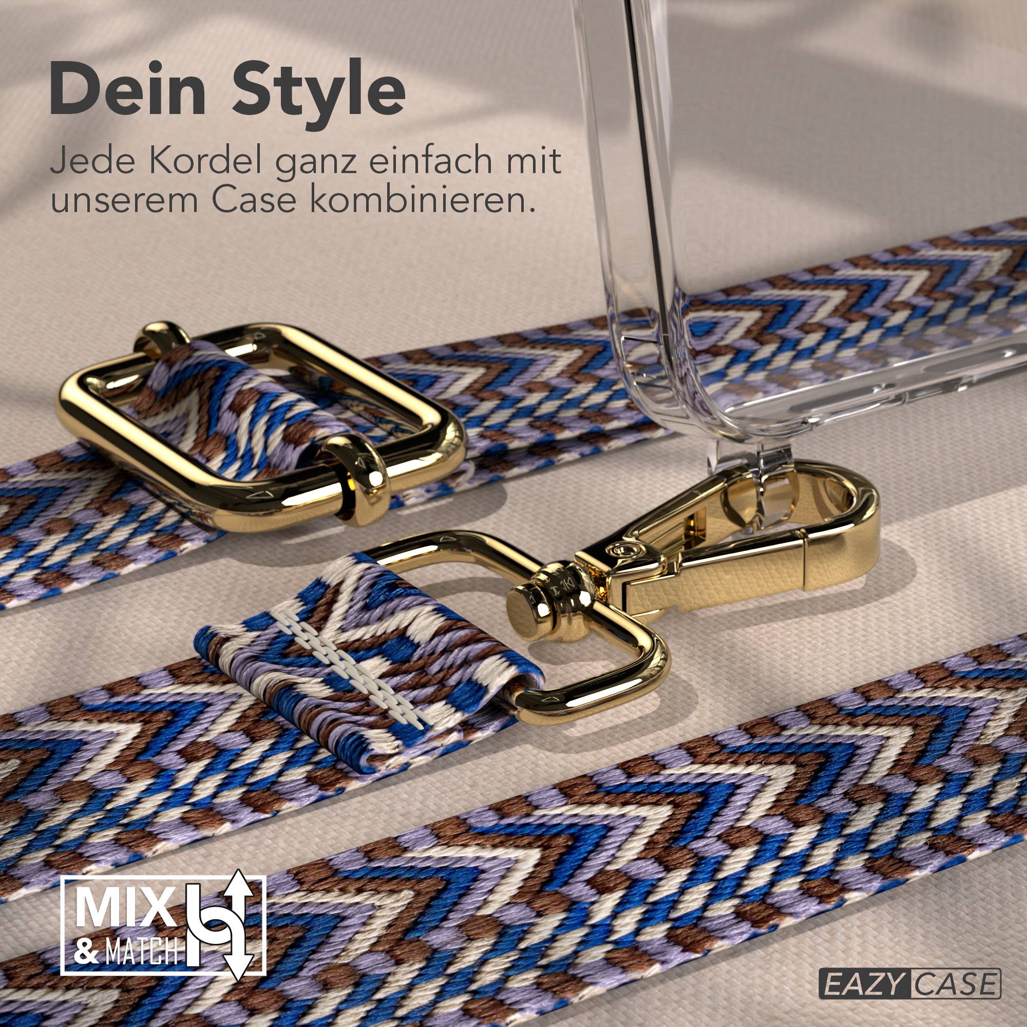 Samsung Galaxy S26 Handykette mit verstellbarem Boho Band Umhängegurt 
