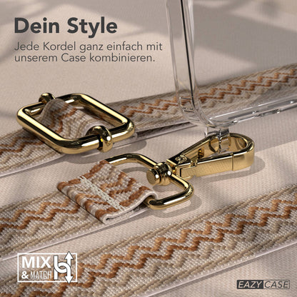 Samsung Galaxy S26 Handykette mit verstellbarem Boho Band Umhängegurt 