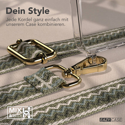 Samsung Galaxy S26 Handykette mit verstellbarem Boho Band Umhängegurt 