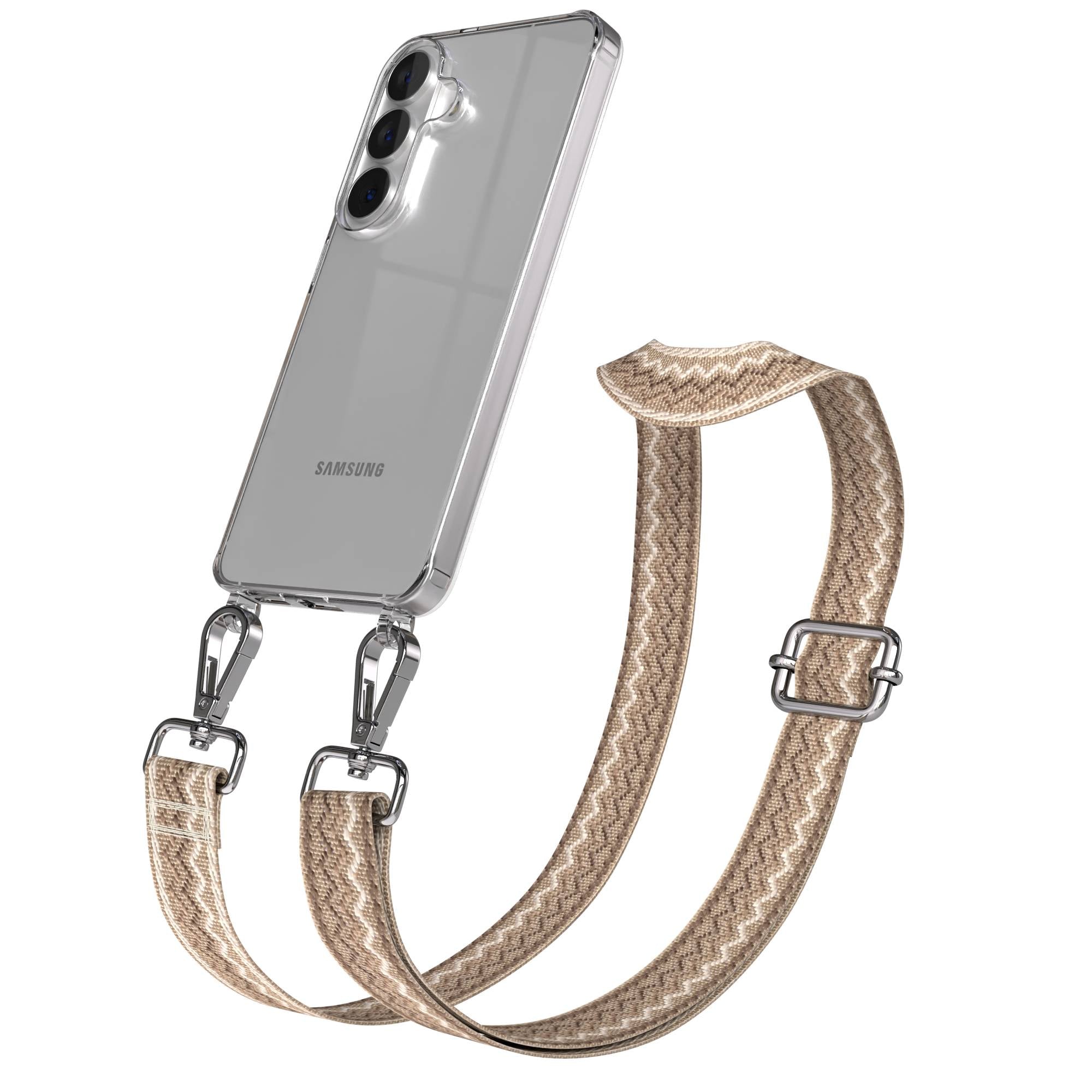 Samsung Galaxy S26 Handykette mit verstellbarem Boho Band Umhängegurt 