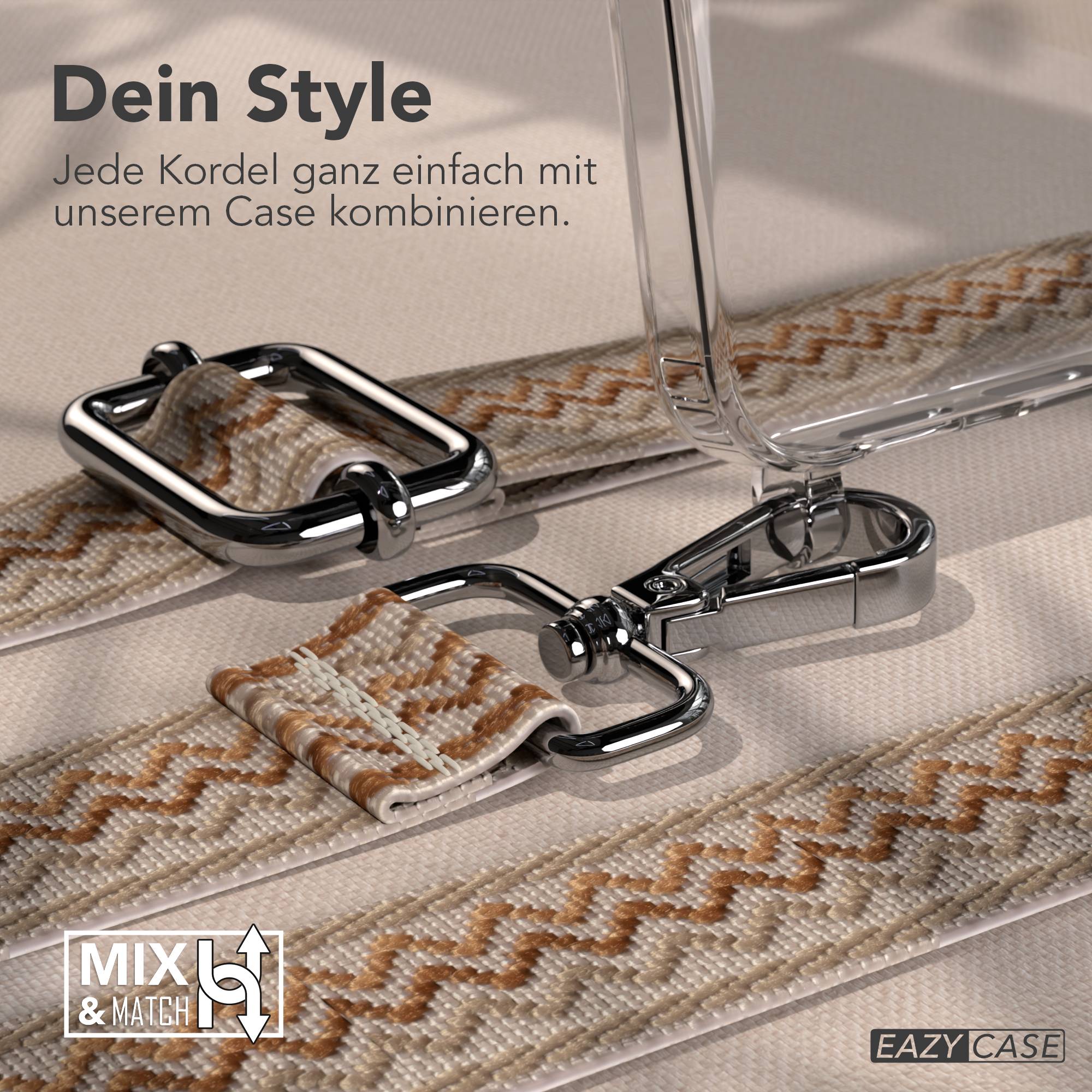 Samsung Galaxy S26 Handykette mit verstellbarem Boho Band Umhängegurt 