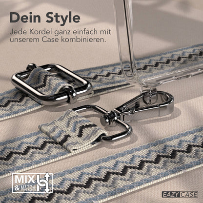 Samsung Galaxy S26 Handykette mit verstellbarem Boho Band Umhängegurt 