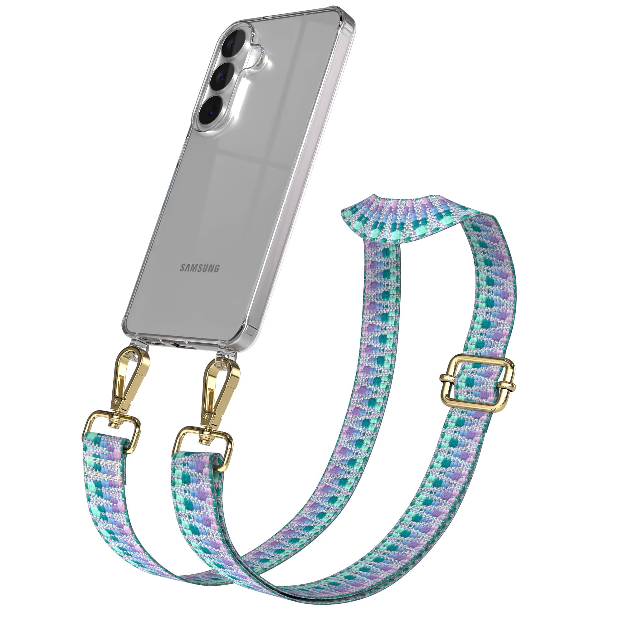 Samsung Galaxy S26 Handykette mit verstellbarem Boho Band Umhängegurt 