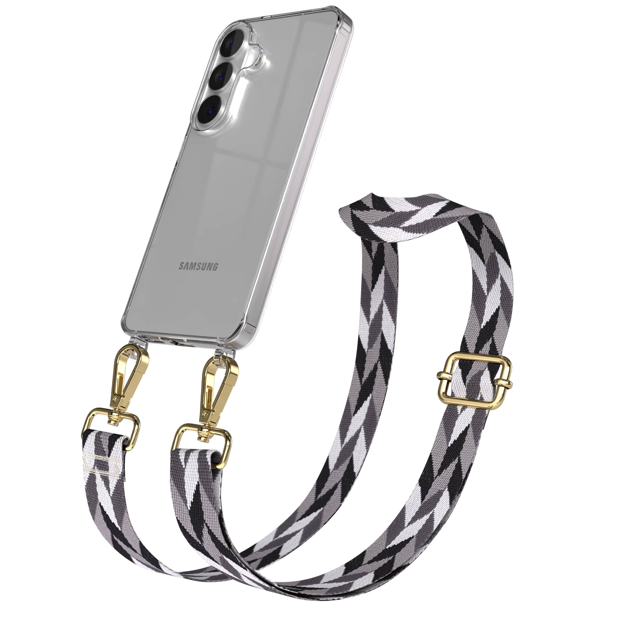 Samsung Galaxy S26 Handykette mit verstellbarem Boho Band Umhängeband 