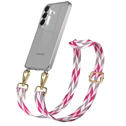 Samsung Galaxy S26 Handykette mit verstellbarem Boho Band Umhängeband 