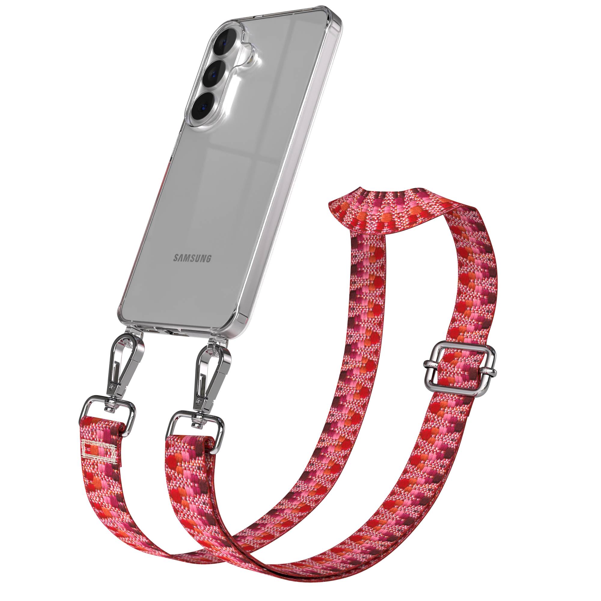 Samsung Galaxy S26 Handykette mit verstellbarem Boho Band Umhängegurt 