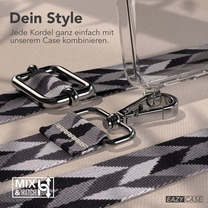 Samsung Galaxy S26 Handykette mit verstellbarem Boho Band Umhängeband 