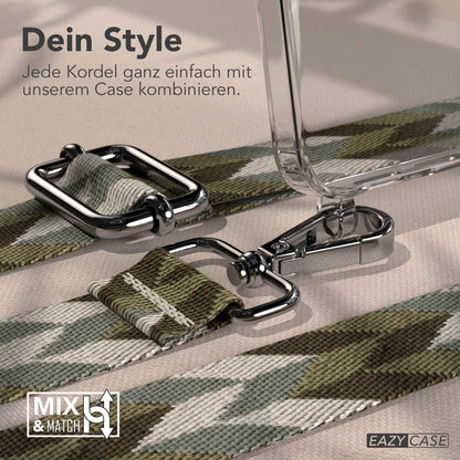 Samsung Galaxy S26 Handykette mit verstellbarem Boho Band Umhängeband 