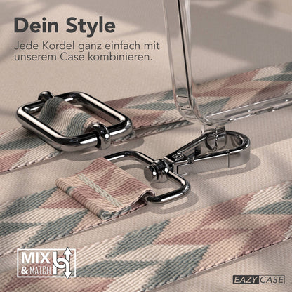 Samsung Galaxy S26 Handykette mit verstellbarem Boho Band Umhängeband 