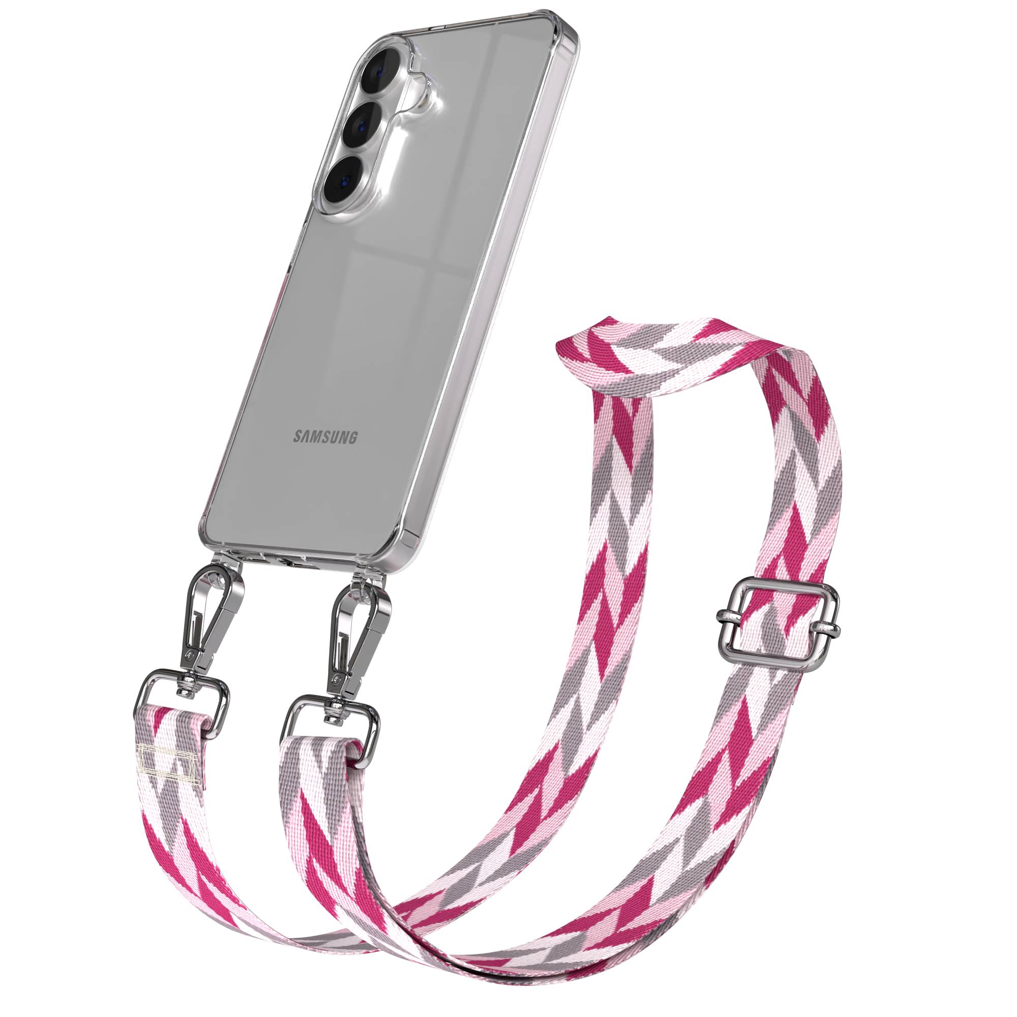 Samsung Galaxy S26 Handykette mit verstellbarem Boho Band Umhängeband 