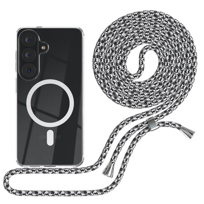Samsung Galaxy S26 transparente Handykette mit MagSafe Funktion und verstellbarer Kordel 