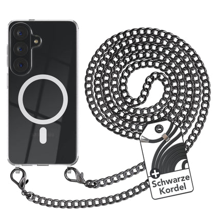 Samsung Galaxy S26 Handykette mit schwarzer Kordel und MagSafe Funktion 