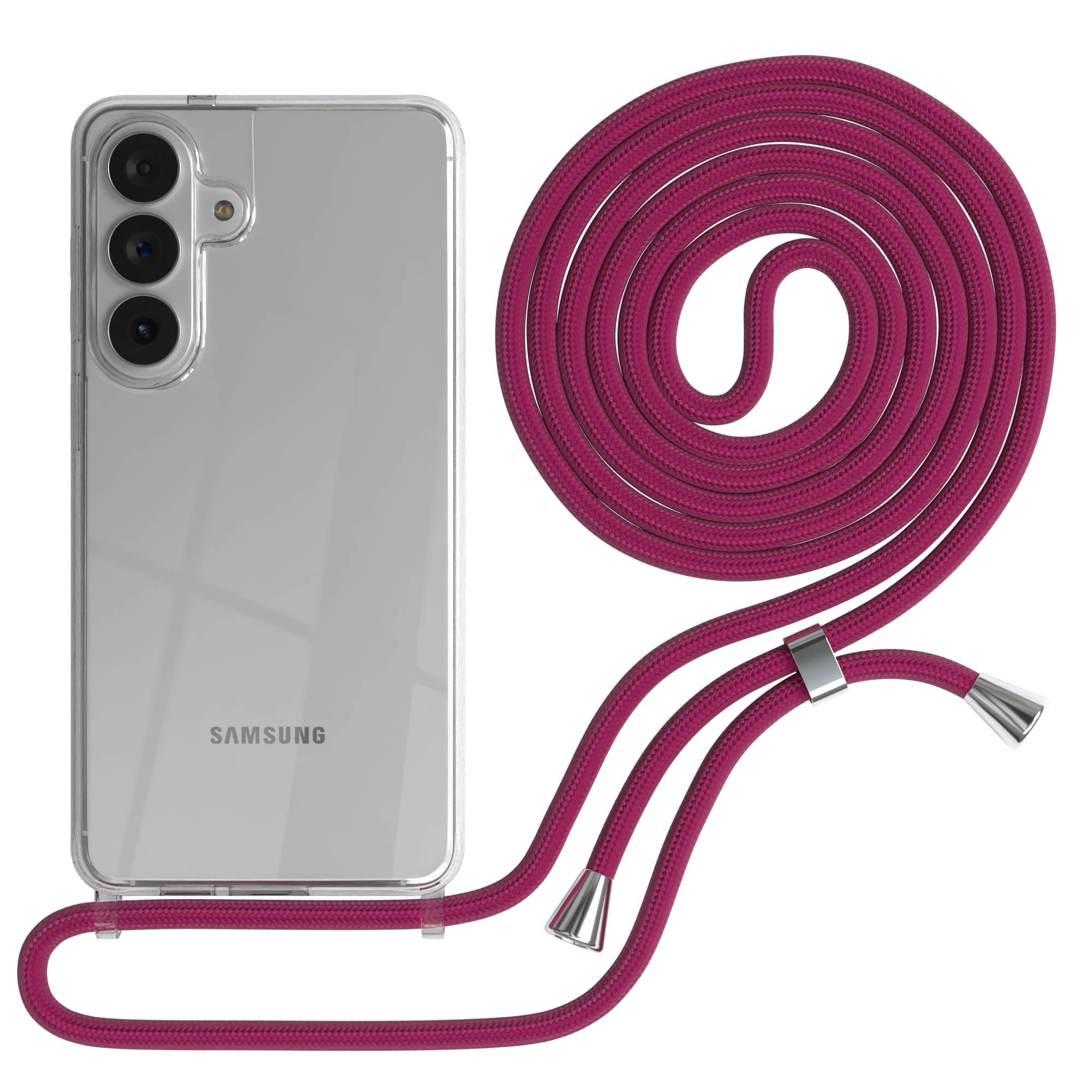 Samsung Galaxy S26 Plus transparente Handykette mit verstellbarer Kordel 