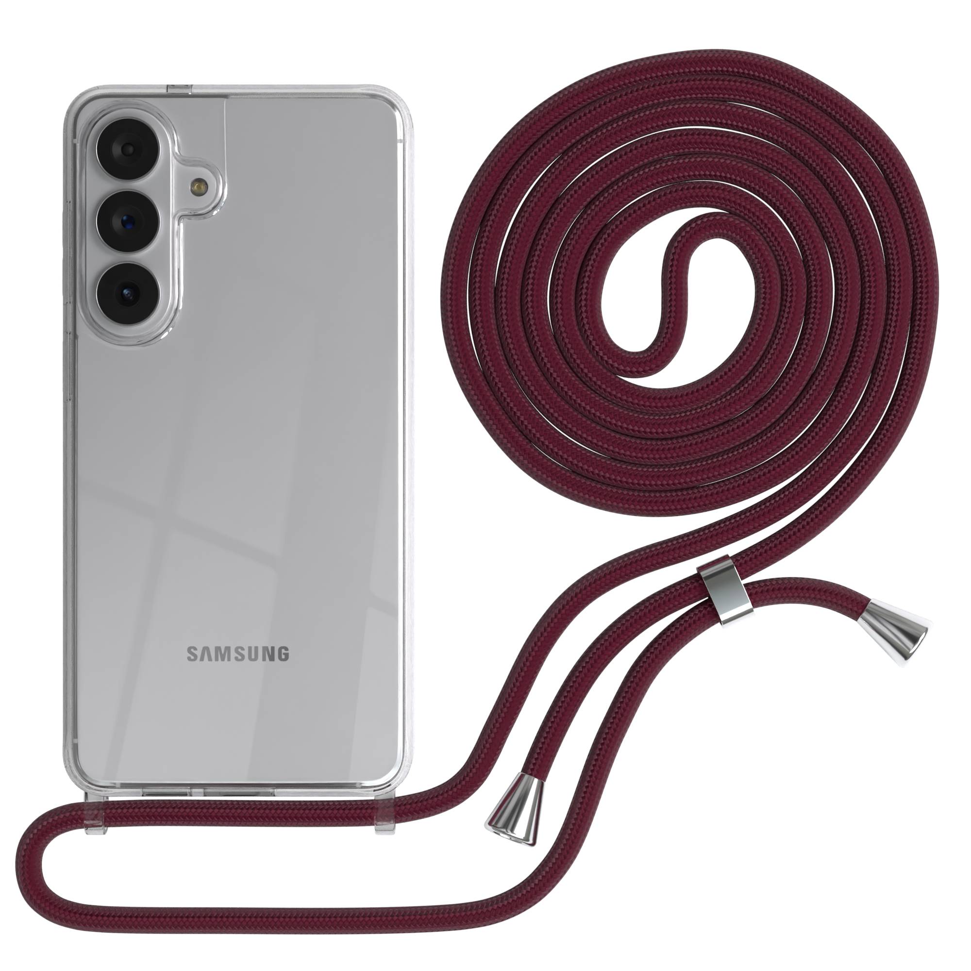Samsung Galaxy S26 Plus transparente Handykette mit verstellbarer Kordel 