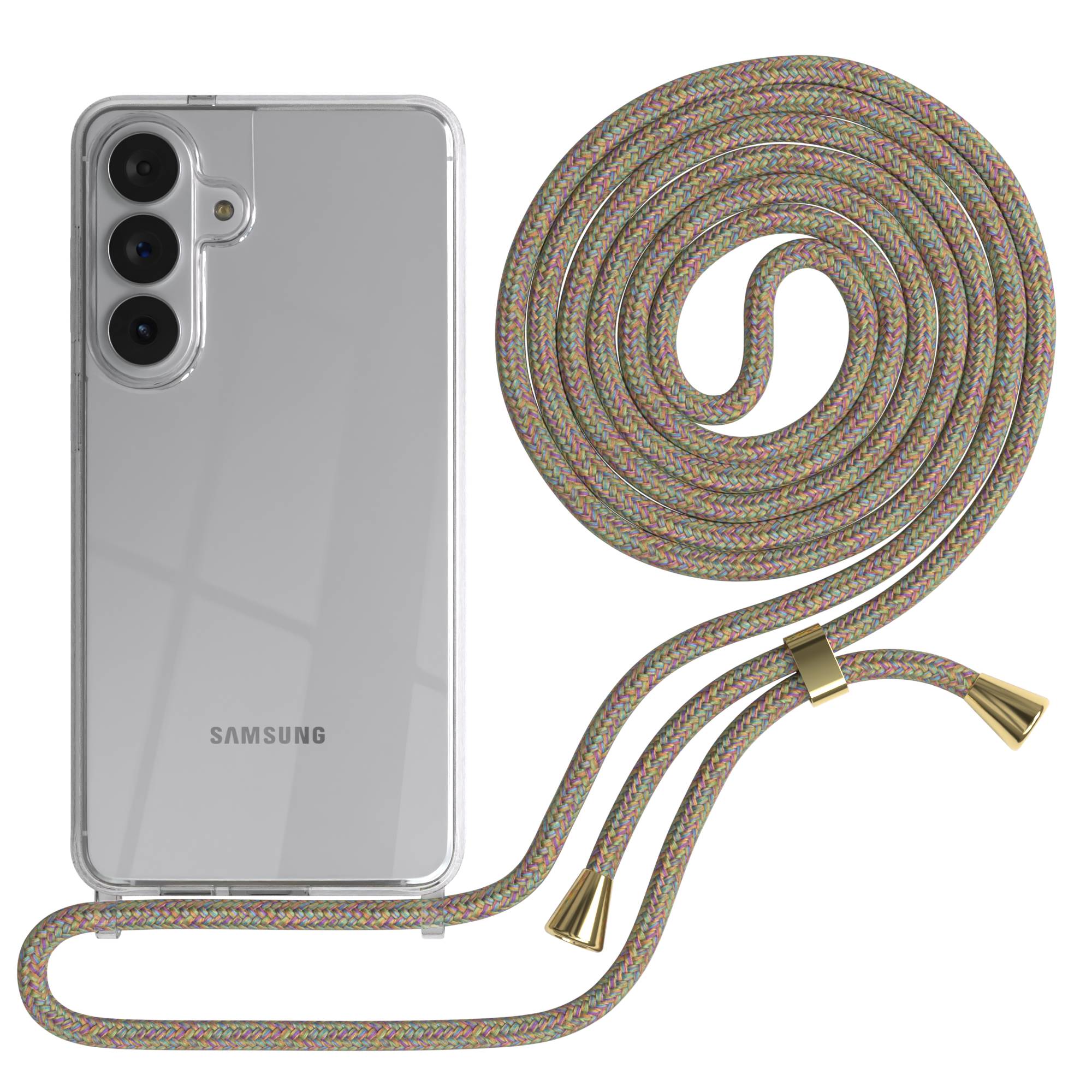 Samsung Galaxy S26 Plus transparente Handykette mit verstellbarer Kordel 