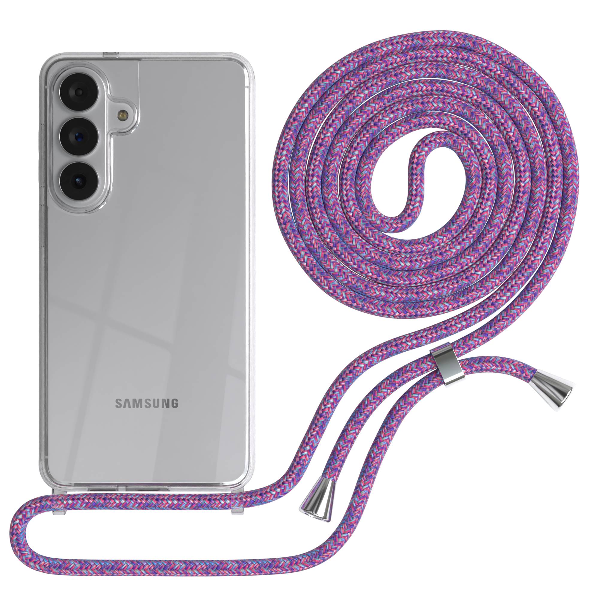 Samsung Galaxy S26 Plus transparente Handykette mit verstellbarer Kordel 