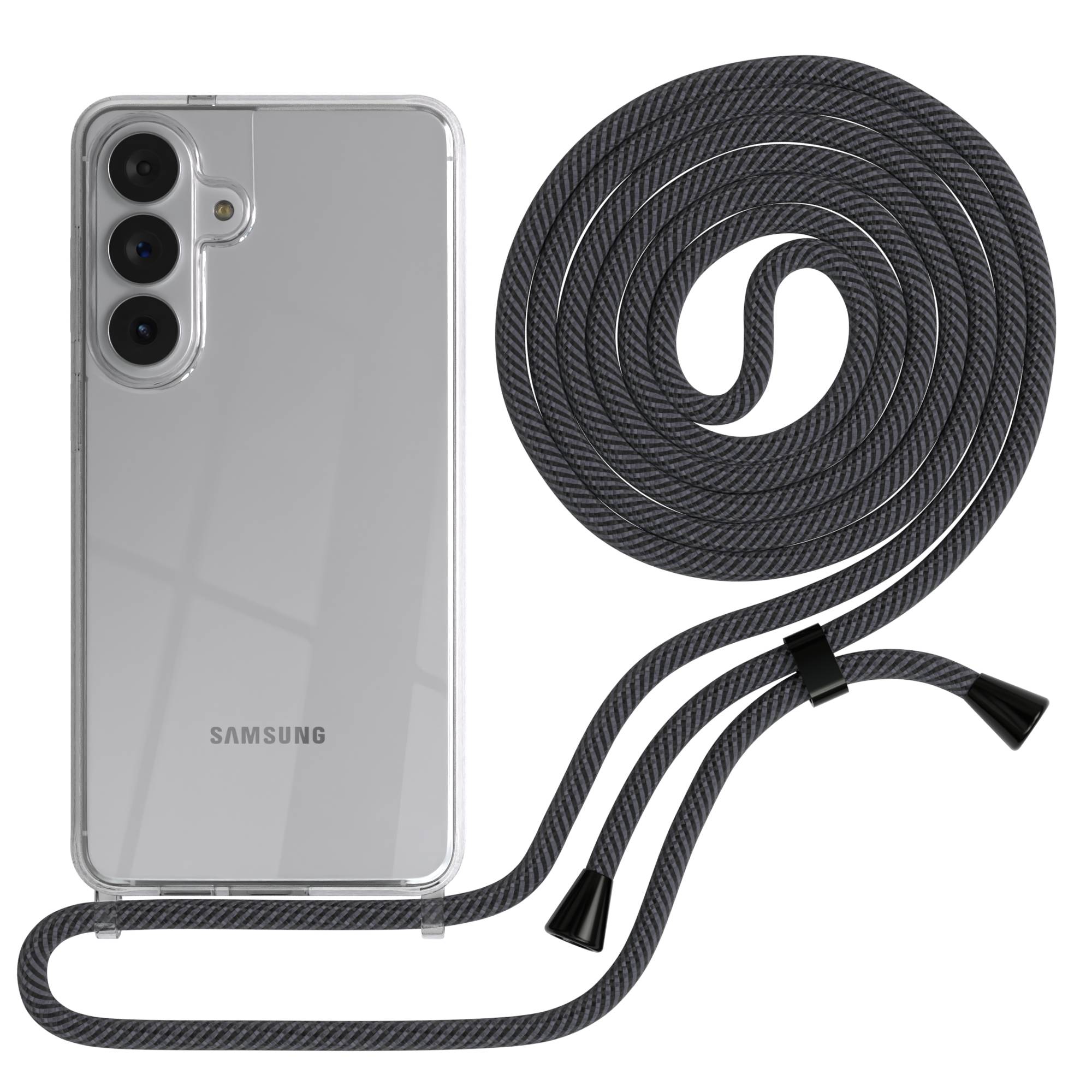 Samsung Galaxy S26 Plus transparente Handykette mit verstellbarer Kordel 