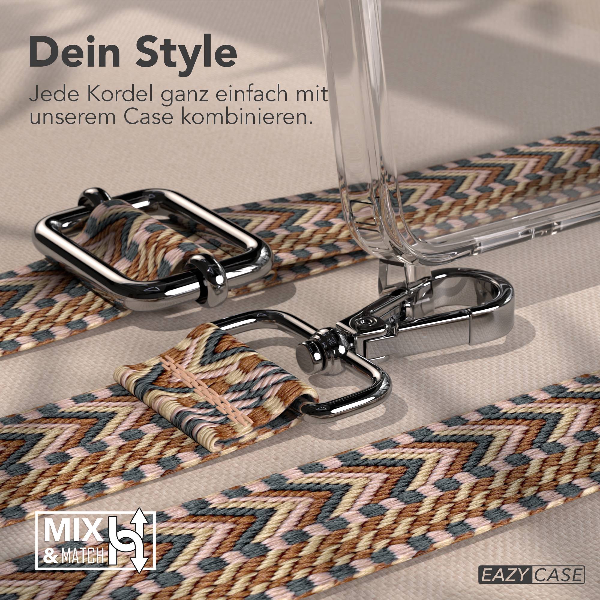 Samsung Galaxy S26 Plus Handykette mit Boho Band verstellbar 